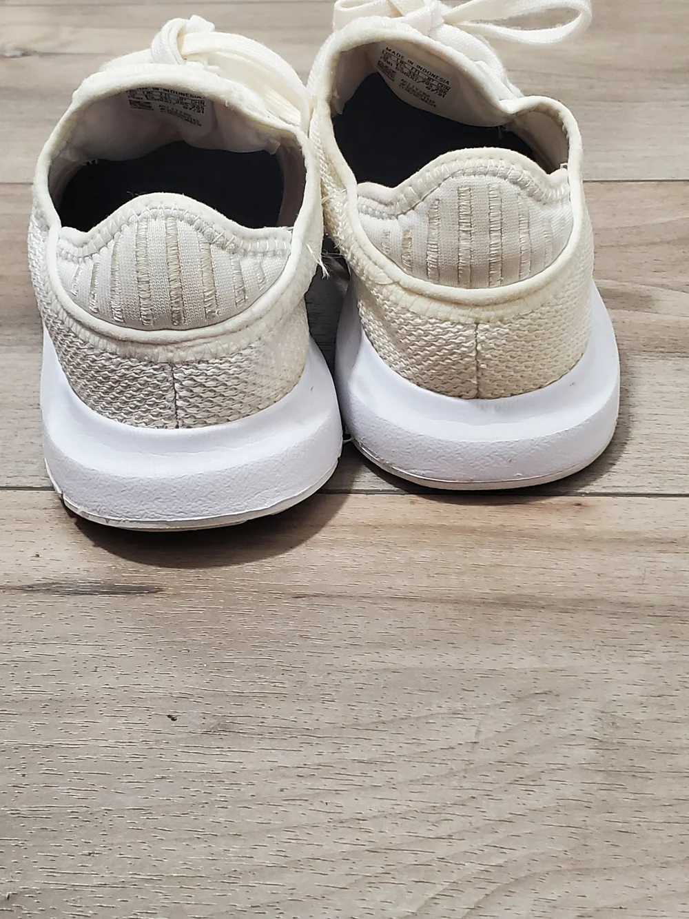 adidas Off-White Knit Lace-Up Sneakers
